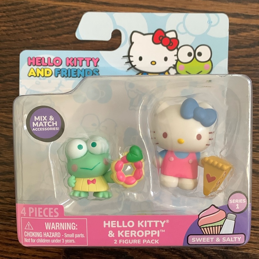 Hello Kitty & Keroppi two figure pack